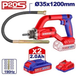 cordless concrete vibrator