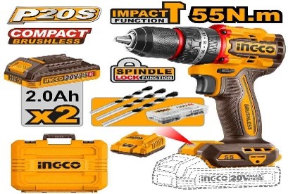 compact brushless cordless impact drill